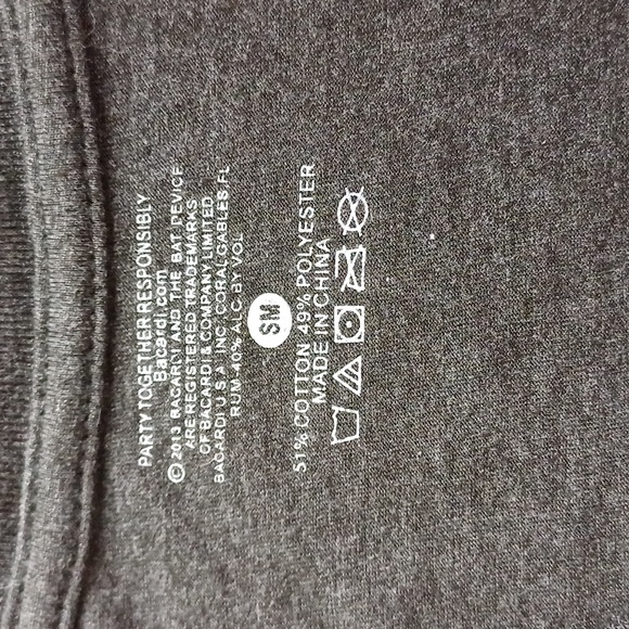 Bacardi dark gray t-shirt - Picture 3 of 3